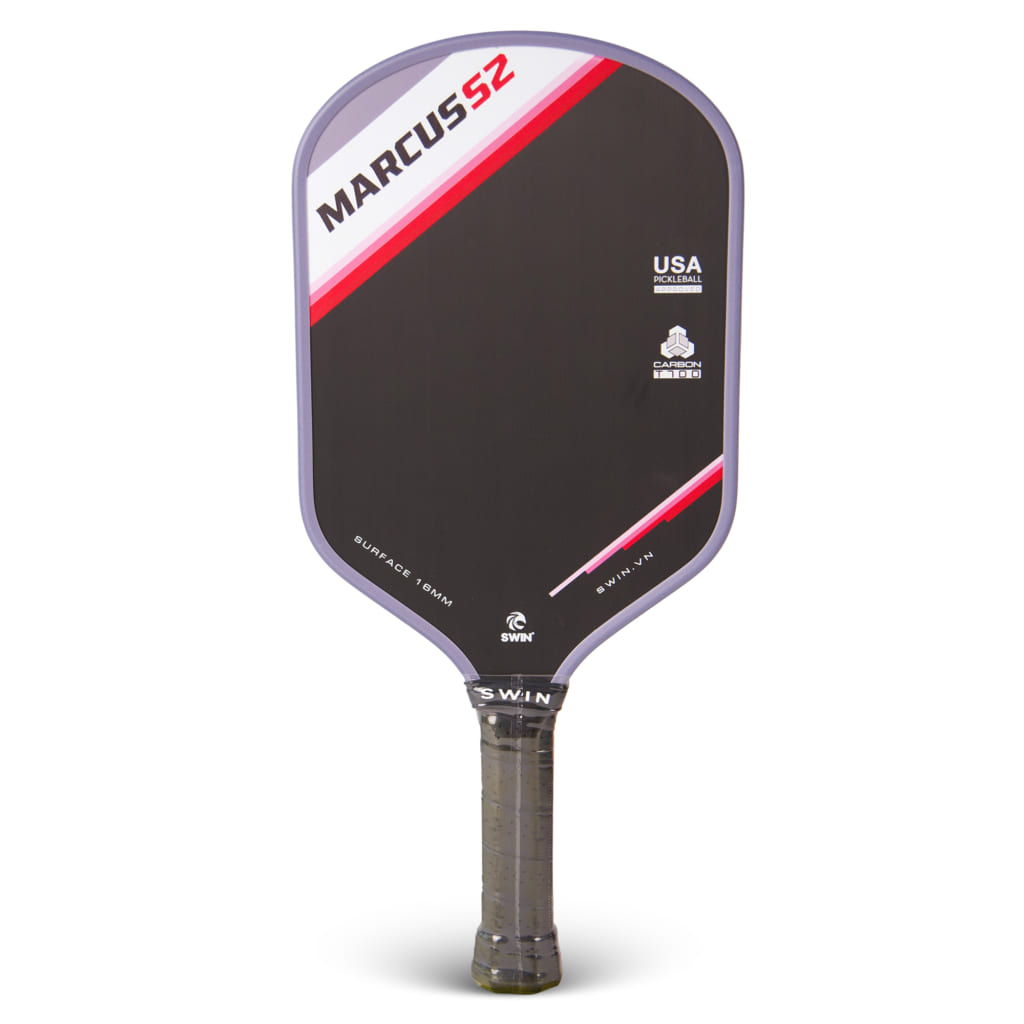 Swin Racket Vợt Pickleball Swin Marcus S2 Carbon T700 Hồng – Hiệu Suất Cao