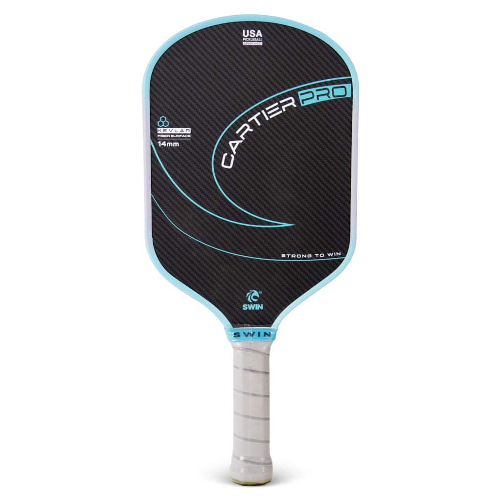 Swin Racket Vợt Pickleball Swin Cartier Carbon Kevlar – Xanh Nước Biển