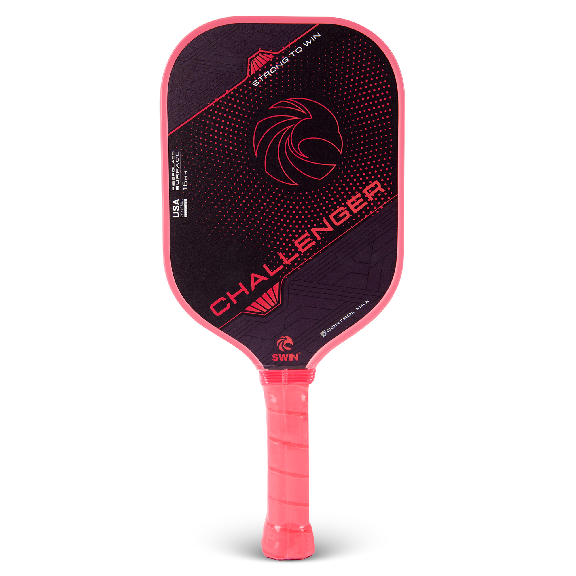 Vợt Pickleball Swin Challenger Gen 1 - 16mm (Hồng Đen)