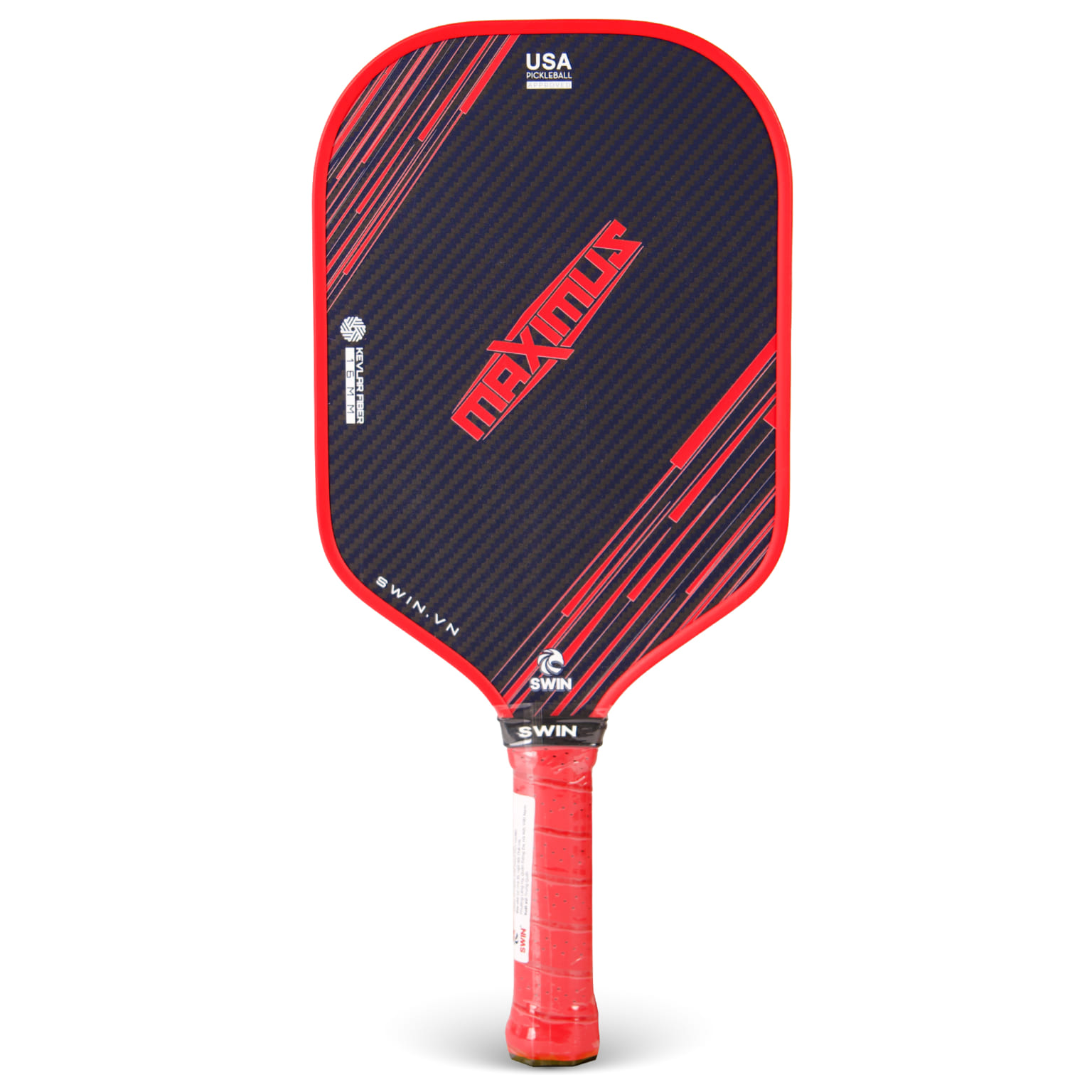 Swin Racket Vợt Pickleball Swin Maximus Carbon Kevlar Đen-Đỏ – Giá Ưu Đãi