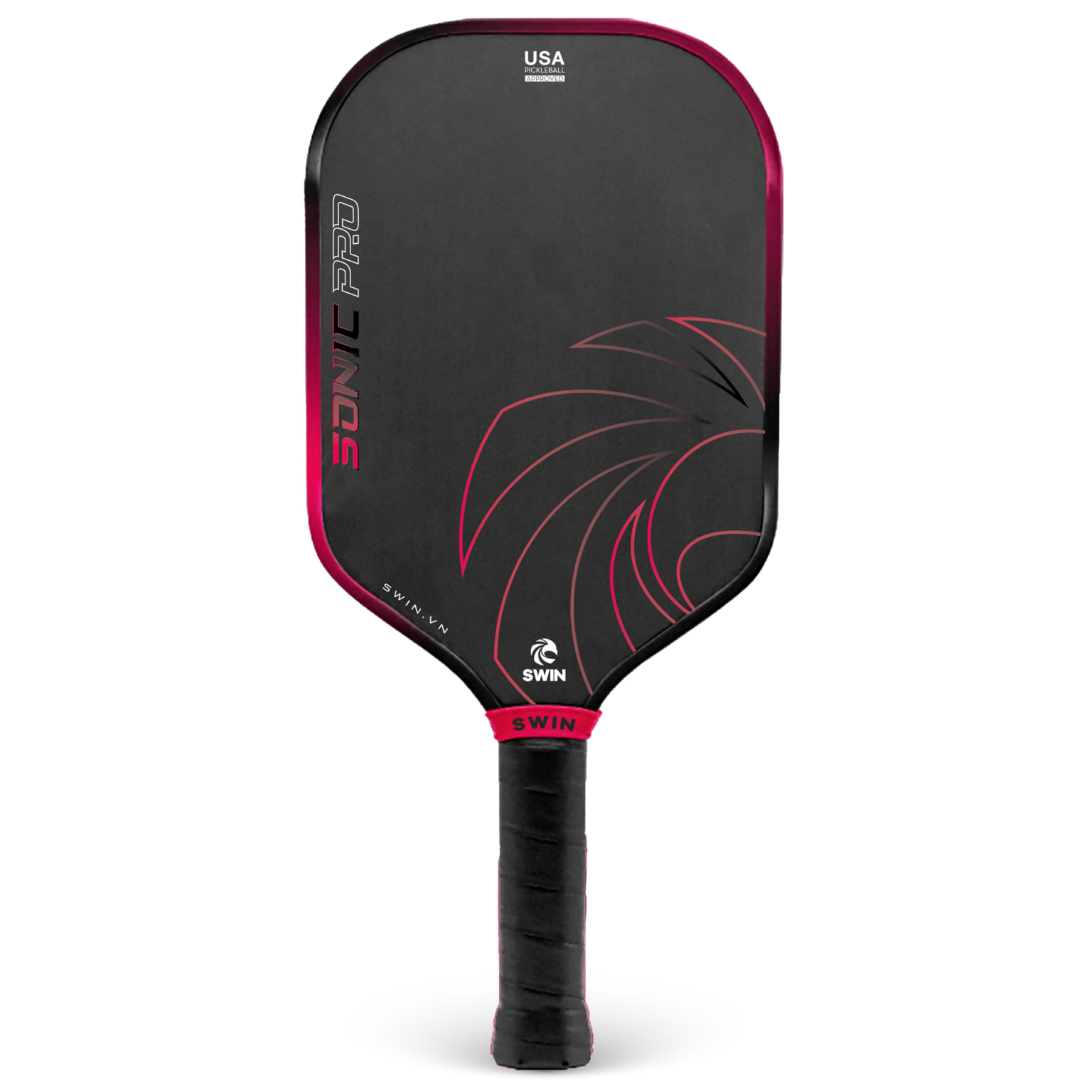 Swin Racket Vợt Pickleball Swin Sonic Pro Đỏ Đen – Cao Cấp, Chuẩn USAPA