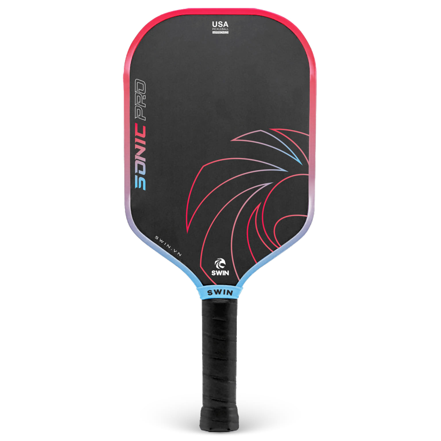 Swin Racket Vợt Pickleball Swin Sonic Pro Xanh Hồng – Carbon T700 USAPA