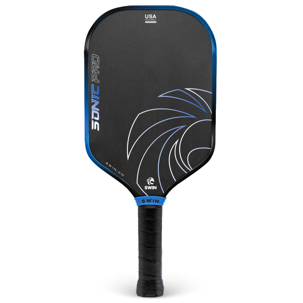 Swin Racket Vợt Pickleball Swin Sonic Pro Xanh Đen – Carbon T700 USAPA