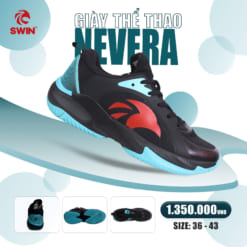 Giày pickleball Swin Nevera đen