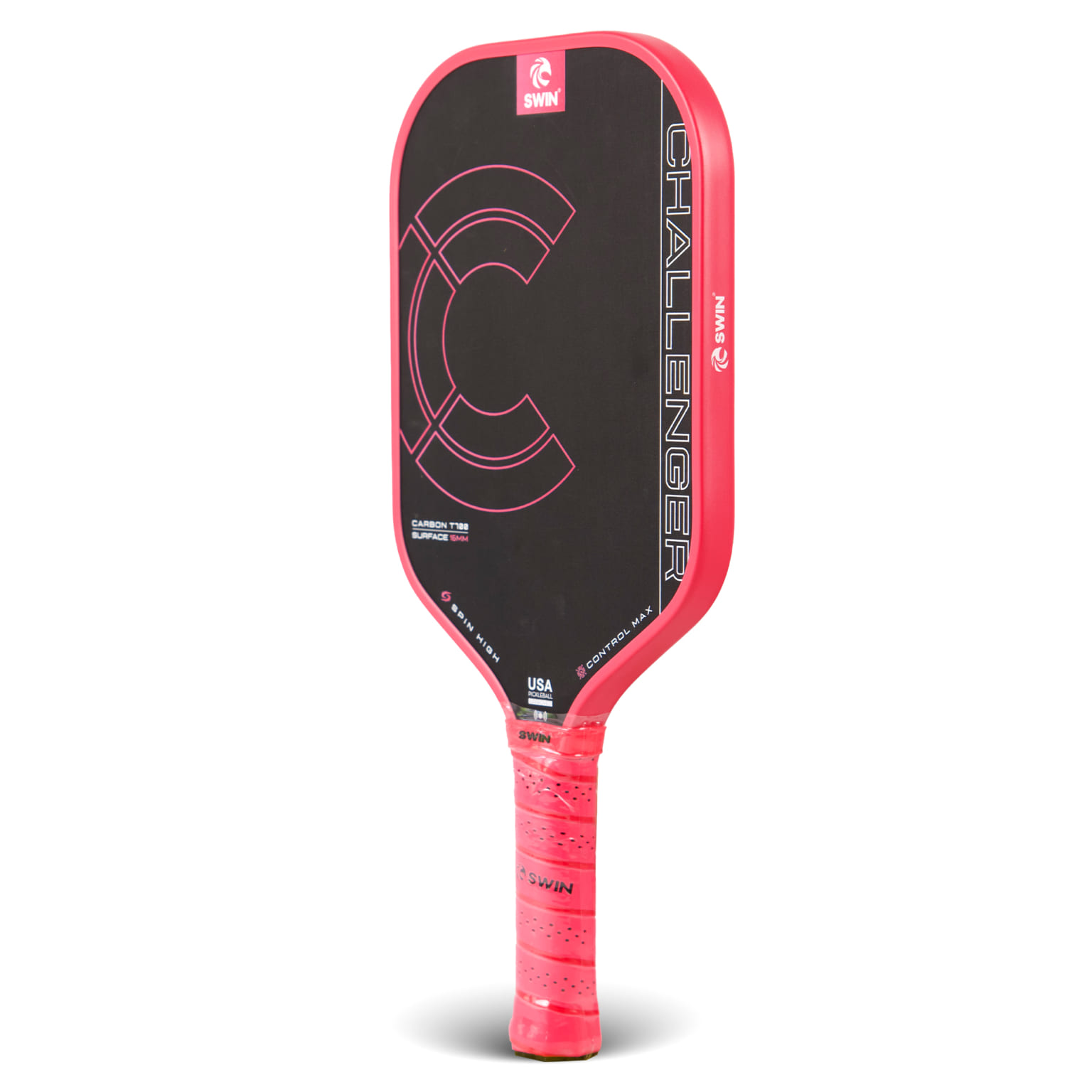 Swin Racket Vợt Pickleball Swin Challenger Gen 2 - 16mm Hồng Đen